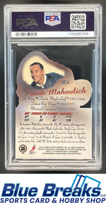 1999 Topps Stanley Cup Heroes Frank Mahovlich #SC6 PSA 10 Toronto Maple Leafs