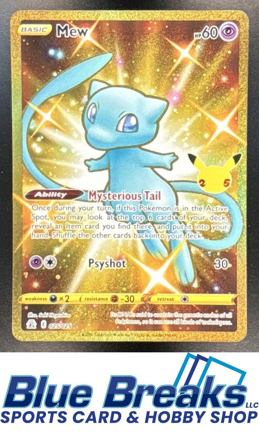 2021 Pokemon Sword & Shield Celebrations Mew #025/025
