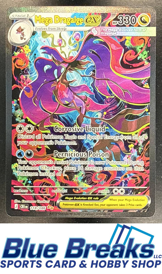 2026 Pokemon Mega Evolution Chaos Rising Dragalge ex #118/086 Special Illustration Rare