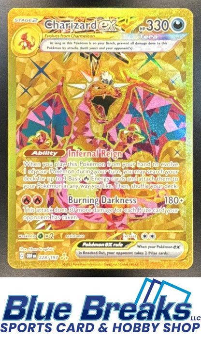 2023 Pokemon SV Obsidian Flames - OBF EN Charizard ex #228/197 Hyper Rare