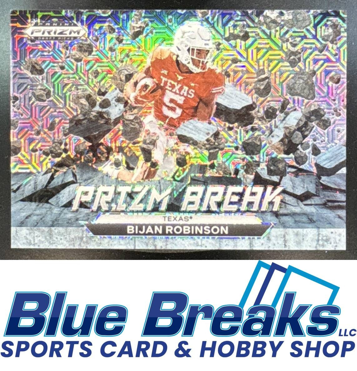 2023 Panini Prizm Draft Picks Bijan Robinson #PB-5 Break Mojo 09/25 RC Texas Longhorns / Atlanta Falcons