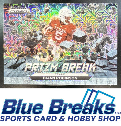 2023 Panini Prizm Draft Picks Bijan Robinson #PB-5 Break Mojo 09/25 RC Texas Longhorns / Atlanta Falcons
