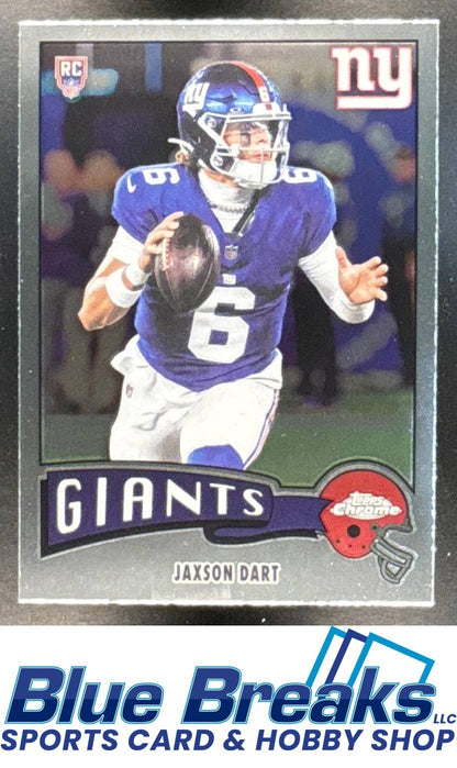 2025 Topps Chrome 1975 Jaxson Dart RC #1975-25 New York Giants