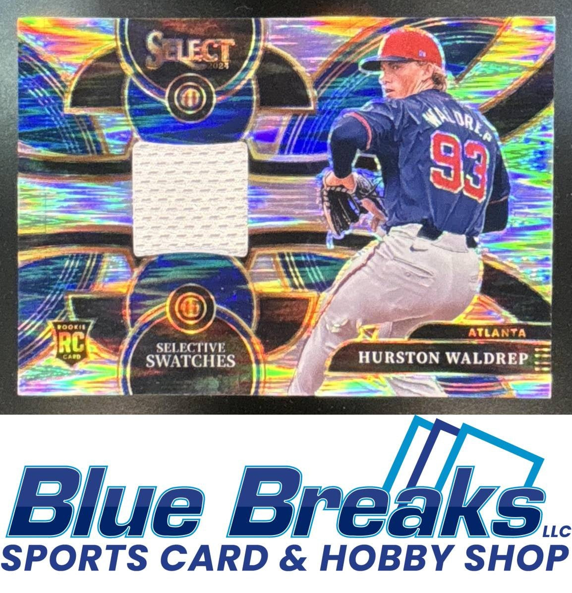 2024 Panini Select Hurston Waldrep #SS-HW Selective Swatches Flash Prizms Relic RC