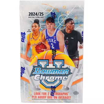 2024/25 Bowman University Chrome Basketball Hobby Box - Sealed Wax