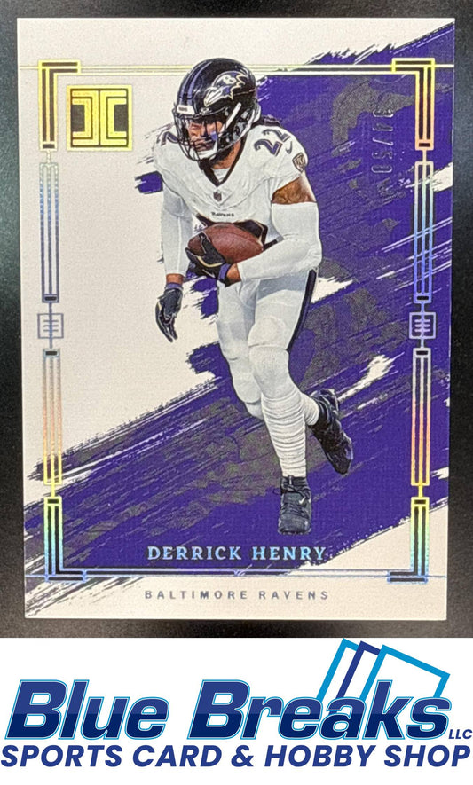 2024 Panini Impeccable Silver Derrick Henry 34/50 #6 Baltimore Ravens