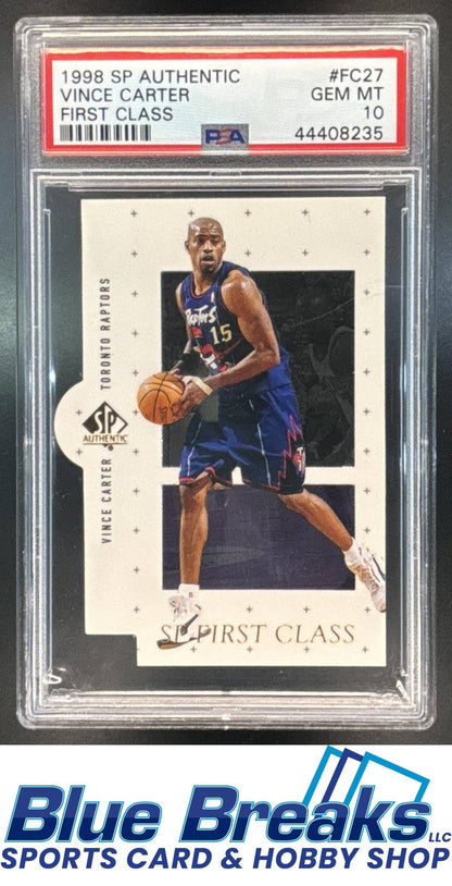 1998-99 SP Authentic First Class Vince Carter #FC27 PSA 10 Toronto Raptors