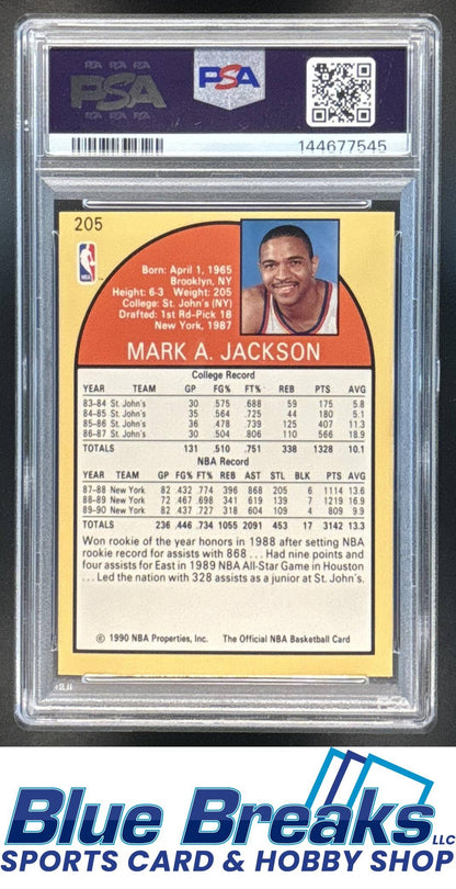 1990-91 Hoops Mark Jackson #205 PSA 8 New York Knicks