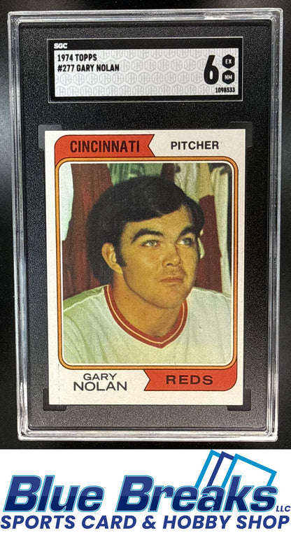 1974 Topps Gary Nolan #277 SGC 6 Cincinnati Reds