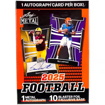 2025 Leaf Metal Football Blaster Box - Sealed Wax