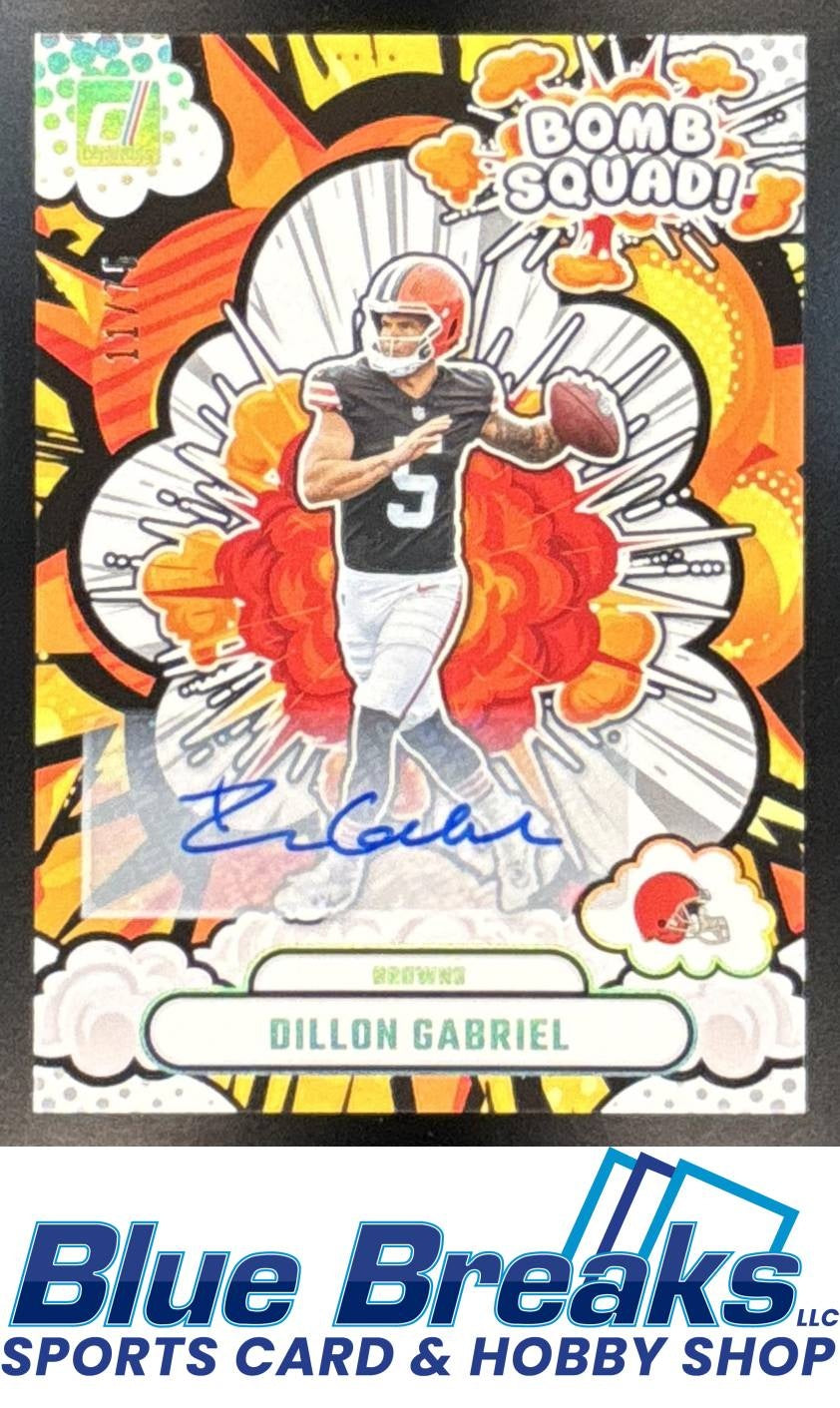 2025 Panini Donruss Bomb Squad Auto Dillon Gabriel 11/75 [RC] #BS-DGL RC Browns
