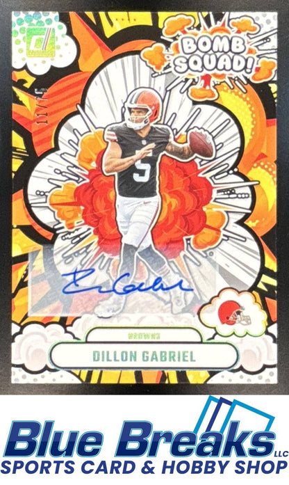 2025 Panini Donruss Bomb Squad Auto Dillon Gabriel 11/75 [RC] #BS-DGL RC Browns