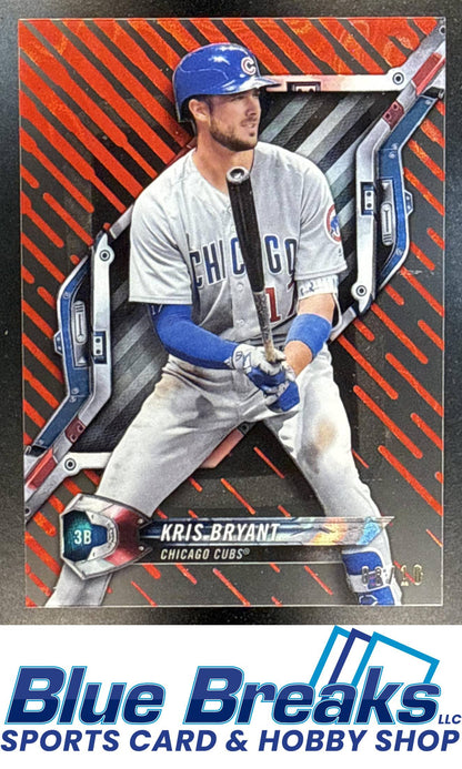 2018 Topps High Tek Red Galactic Diffractor Kris Bryant 08/10 #HT-KB Chicago Cubs
