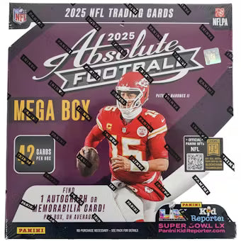 2025 Panini Absolute Football Mega Box - Sealed Wax