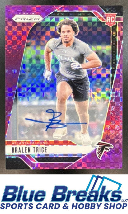 2024 Panini Prizm Purple Power Bralen Trice RC 34/49 [RC] #312 Falcons