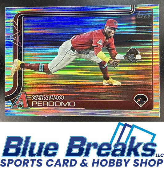 2025 Topps Aqua Holo Foil Geraldo Perdomo [RC] #228 Arizona Diamondbacks