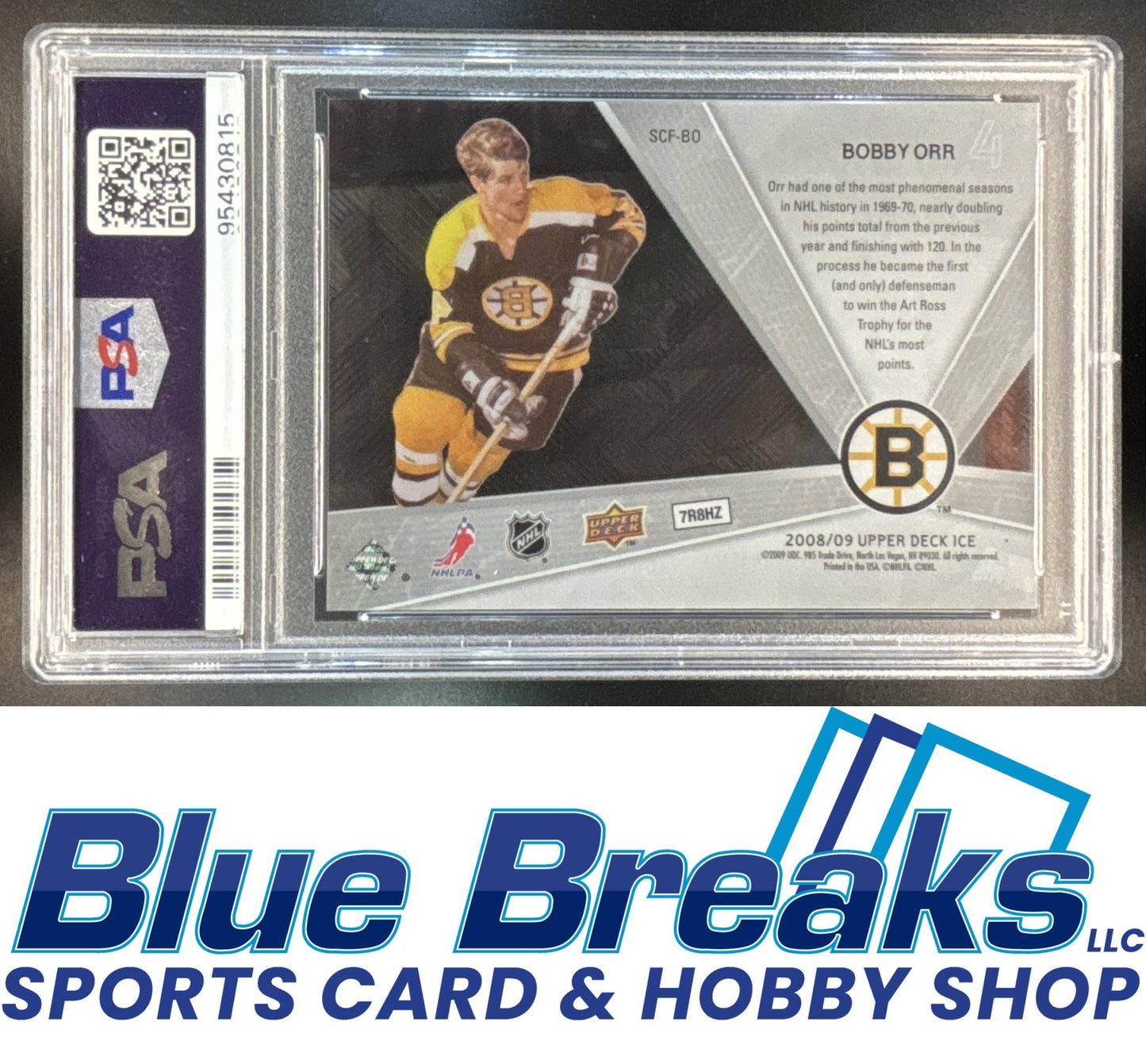 2008 Upper Deck Ice Stanley Cup Foundations Bobby Orr PSA 10 #SCF-BO Ice Hockey Bruins