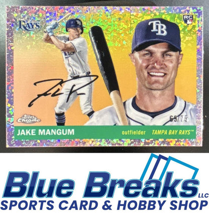 2025 Topps Chrome Platinum Anniversary Jake Mangum #293 Rose Gold Mini-Diamond Refractor /75 RC