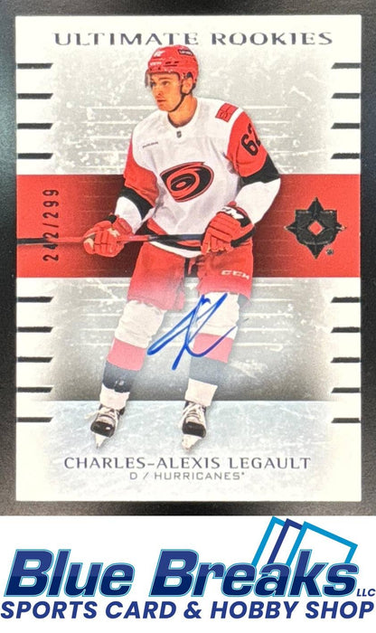 2025 Upper Deck Ultimate Collection Charles-Alexis Legault #183 Rookies 242/299 Auto