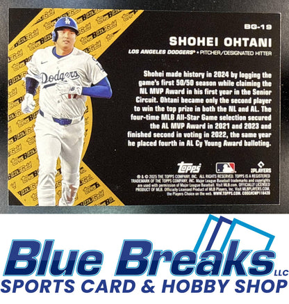 2025 Topps Update Black Gold Shohei Ohtani [RC] #BG-19 Los Angeles Dodgers