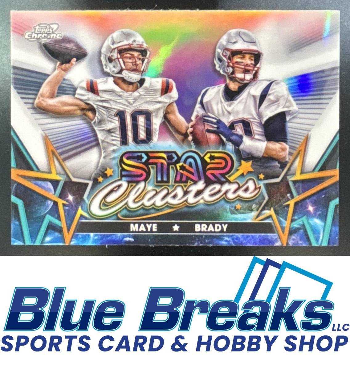 2024 Topps Cosmic Chrome Tom Brady Drake Maye #SCL-14 Star Clusters