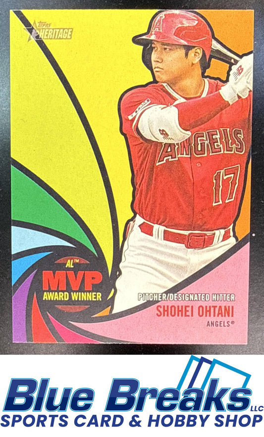 2024 Topps Heritage High Number Shohei Ohtani #AW-1 Award Winners Los Angeles Angels