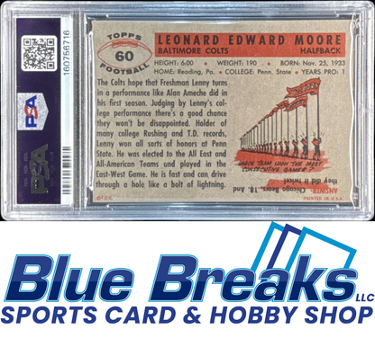 1956 Topps Lenny Moore [RC] #60 RC PSA 4