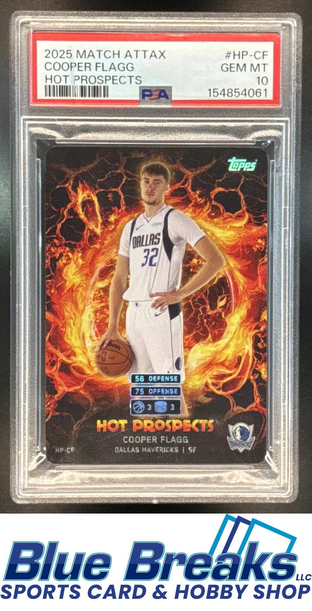 2025 Topps Match Attax Cooper Flagg #HP-CF Hot Prospects PSA 10