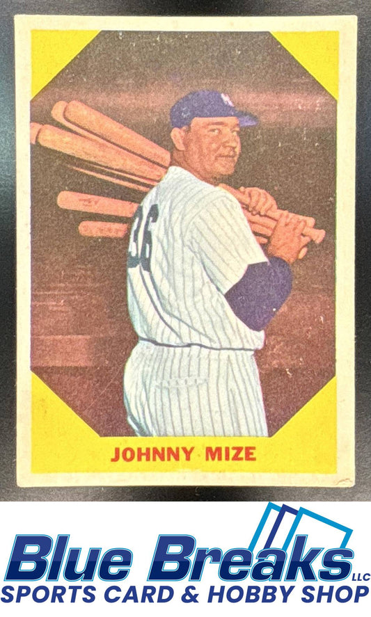 1960 Fleer Baseball Greats Johnny Mize #38 Chicago Cubs