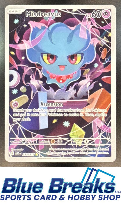 2026 Pokemon Ascended Heroes Misdreavus #233/217 Illustration Rare