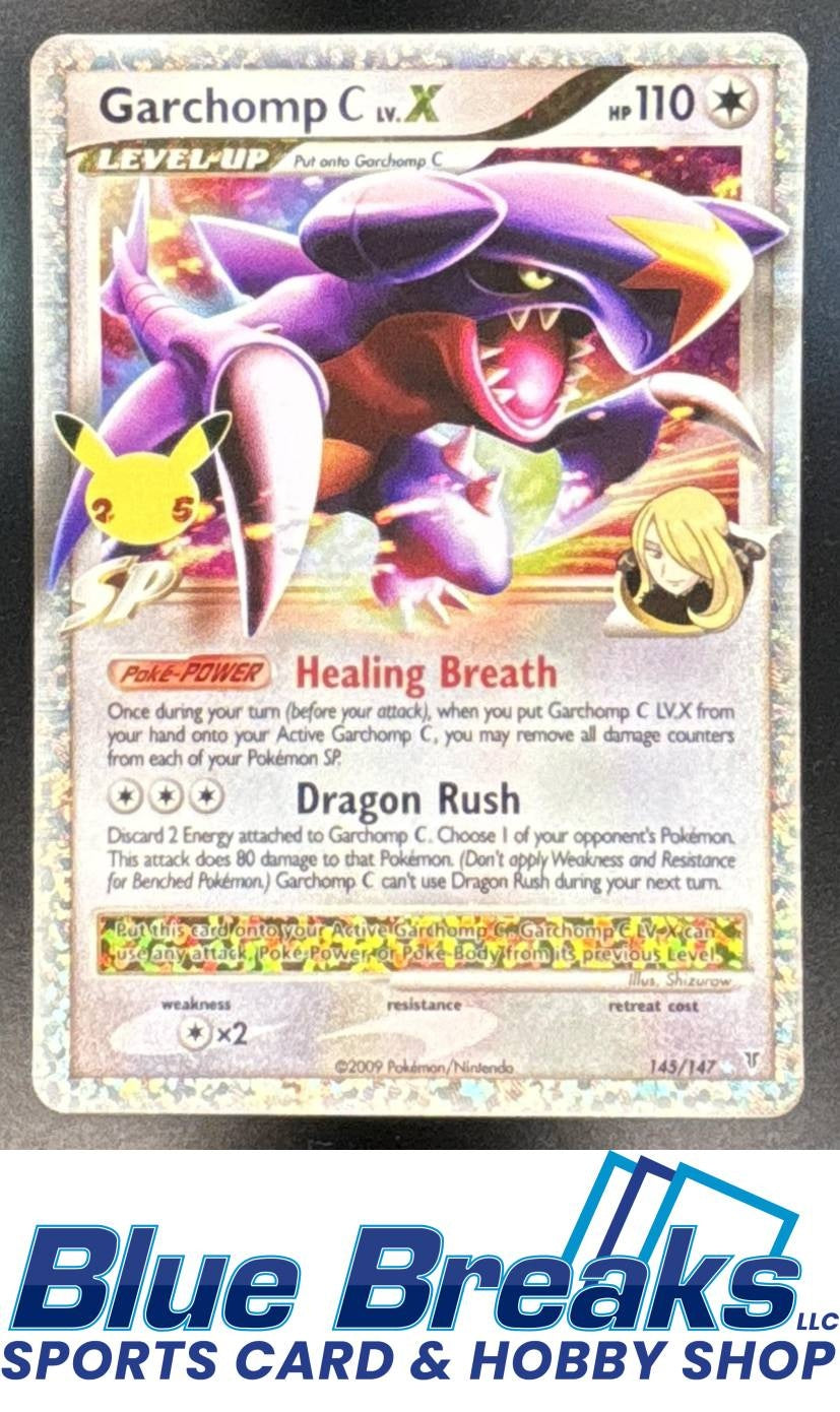 2021 Pokemon Sword & Shield Celebrations Garchomp LV.X #145/147 Classic Collection