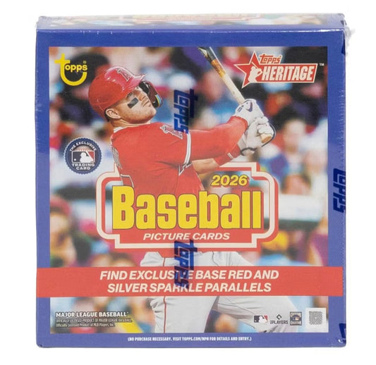 2026 Topps Heritage Baseball Mega Box - Sealed Wax