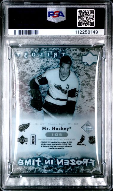 2007 Upper Deck Trilogy - Gordie Howe - Mr Hockey - Detroit Red Wings - #105 - Ice Hockey - PSA 8
