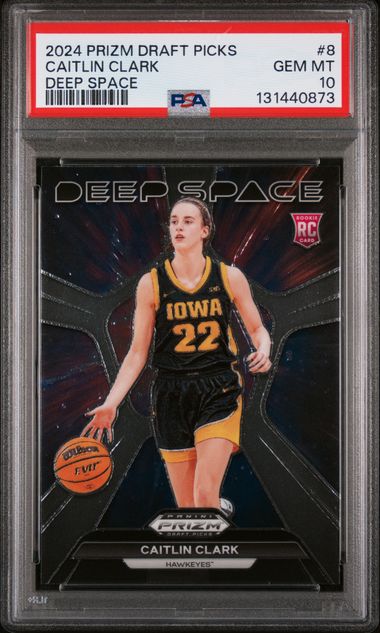 2024 Prizm Draft Picks - Caitlin Clark - - Basketball - Iowa Hawkeyes - Deep Space - #8 - PSA 10