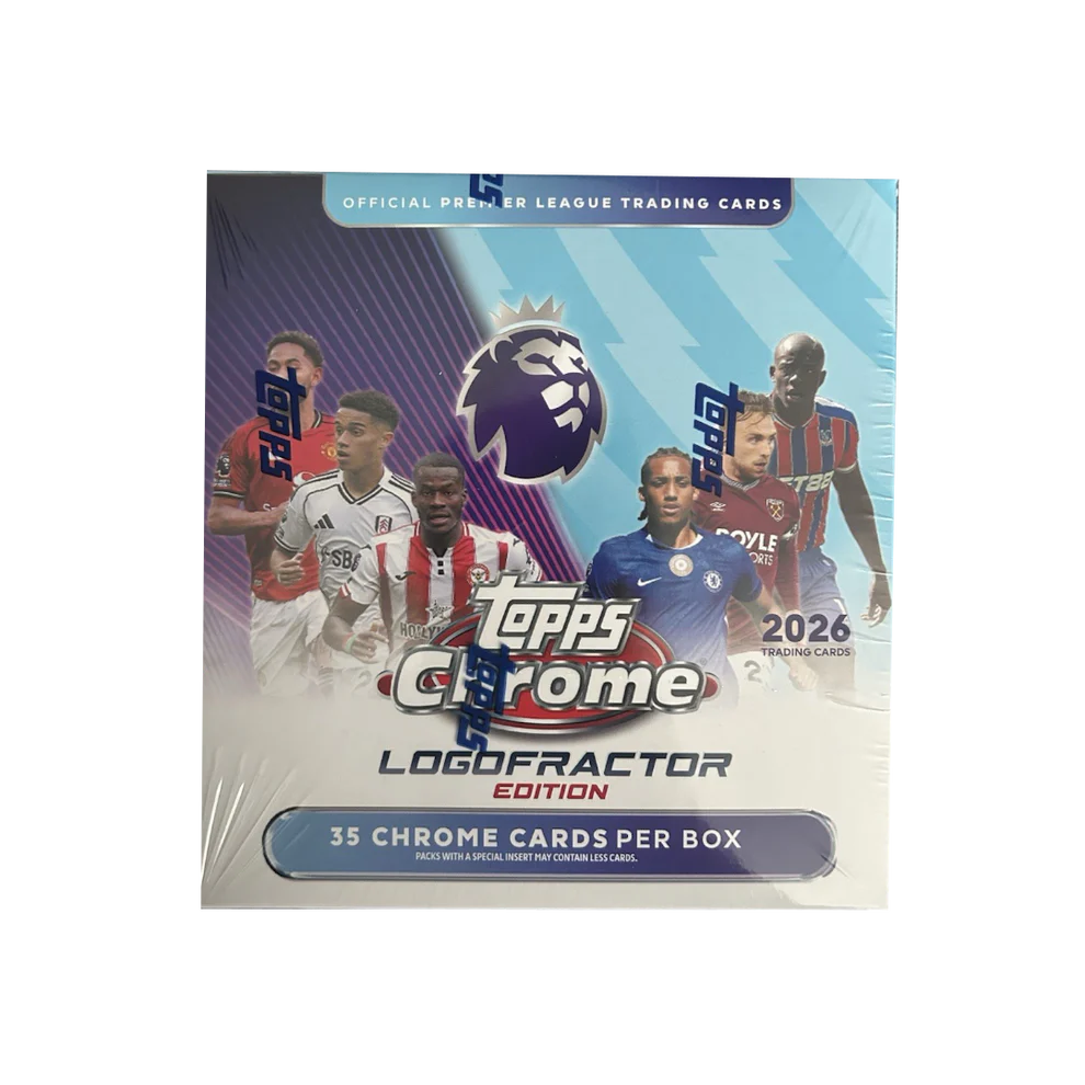 2026 Topps Chrome - Premier League - Logofractor Box - Sealed Wax