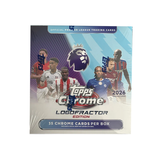 2026 Topps Chrome - Premier League - Logofractor Box - Sealed Wax