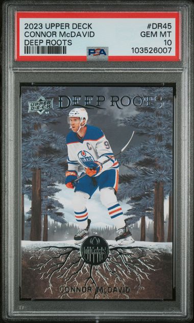 2023 Upper Deck - Connor McDavid - Deep Roots - #DR45 -NHL - Ice Hockey - Edmonton Oilers - PSA 10