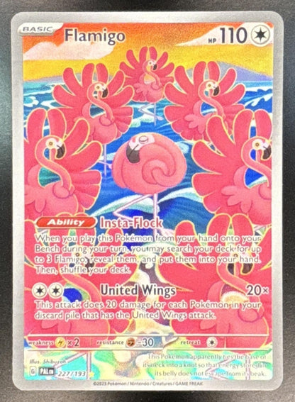 2023 Pokemon Scarlet & Violet Paldea Evolved Flamigo #227/193 Illustration Rare