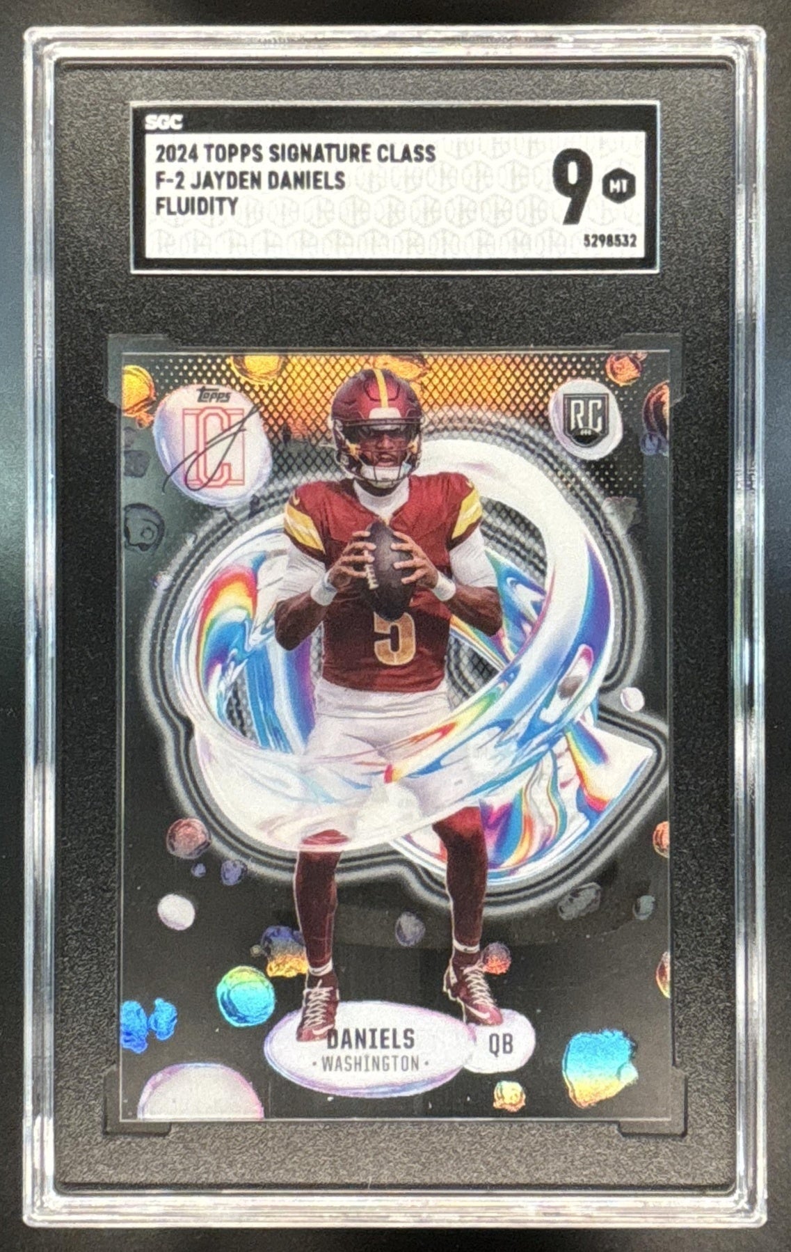 2024 Topps Signature Class Fluidity Jayden Daniels RC #F-2 SGC 9 Commanders