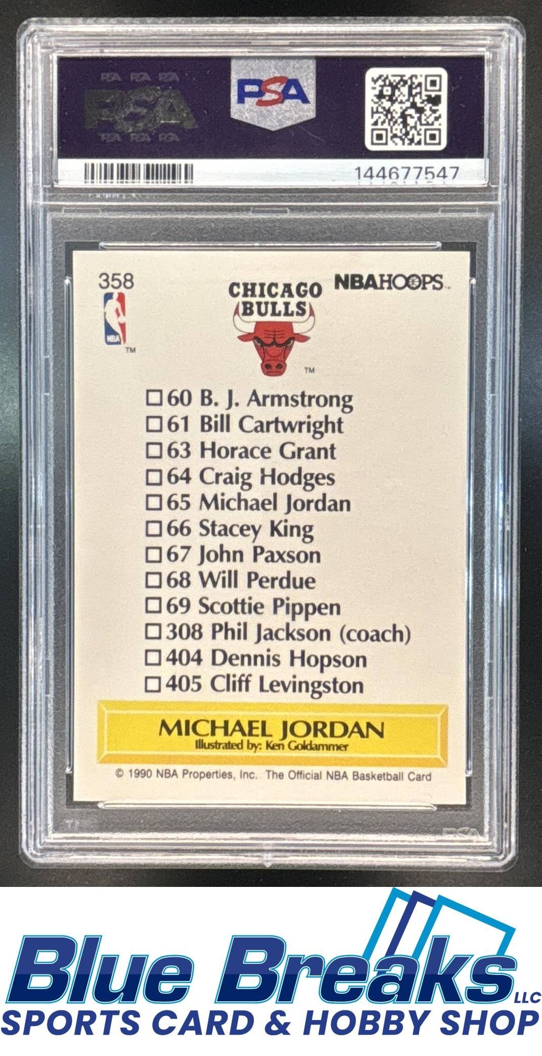 1990-91 Hoops Michael Jordan #358 PSA 10 Chicago Bulls