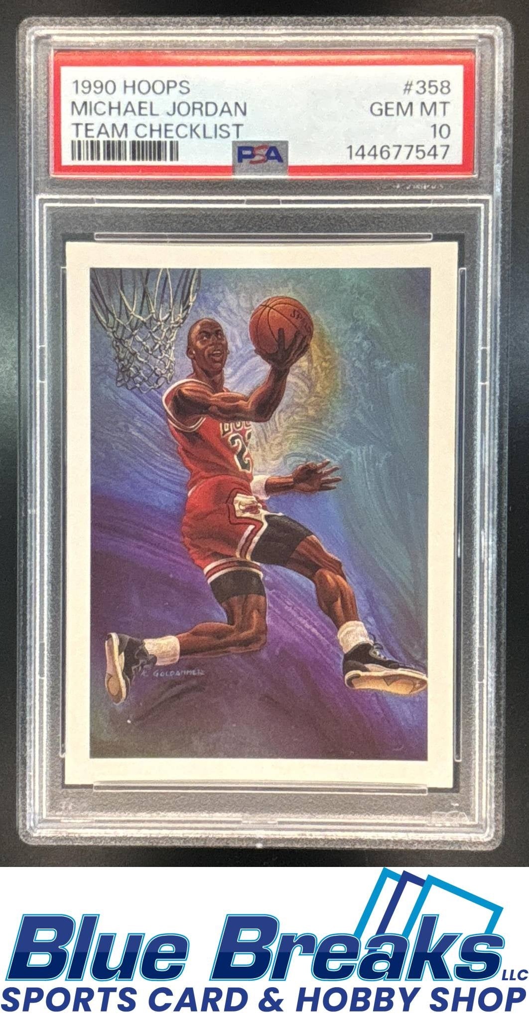 1990-91 Hoops Michael Jordan #358 PSA 10 Chicago Bulls