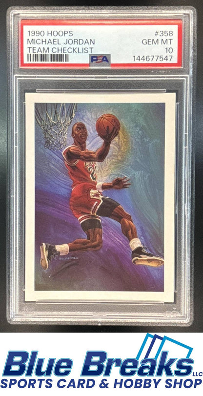 1990-91 Hoops Michael Jordan #358 PSA 10 Chicago Bulls