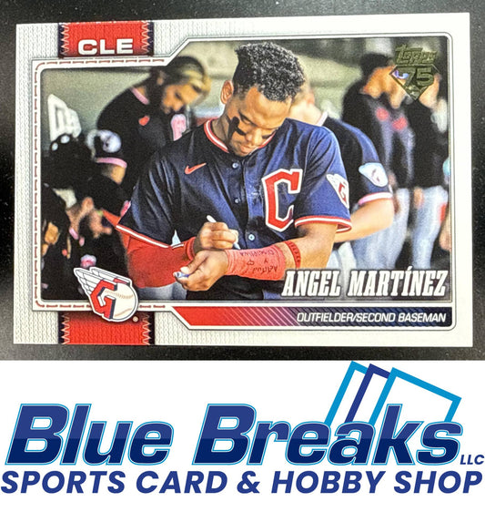 2026 Topps Series 1 Angel Martinez #244 Golden Mirror Variation SSP Cleveland Guardians