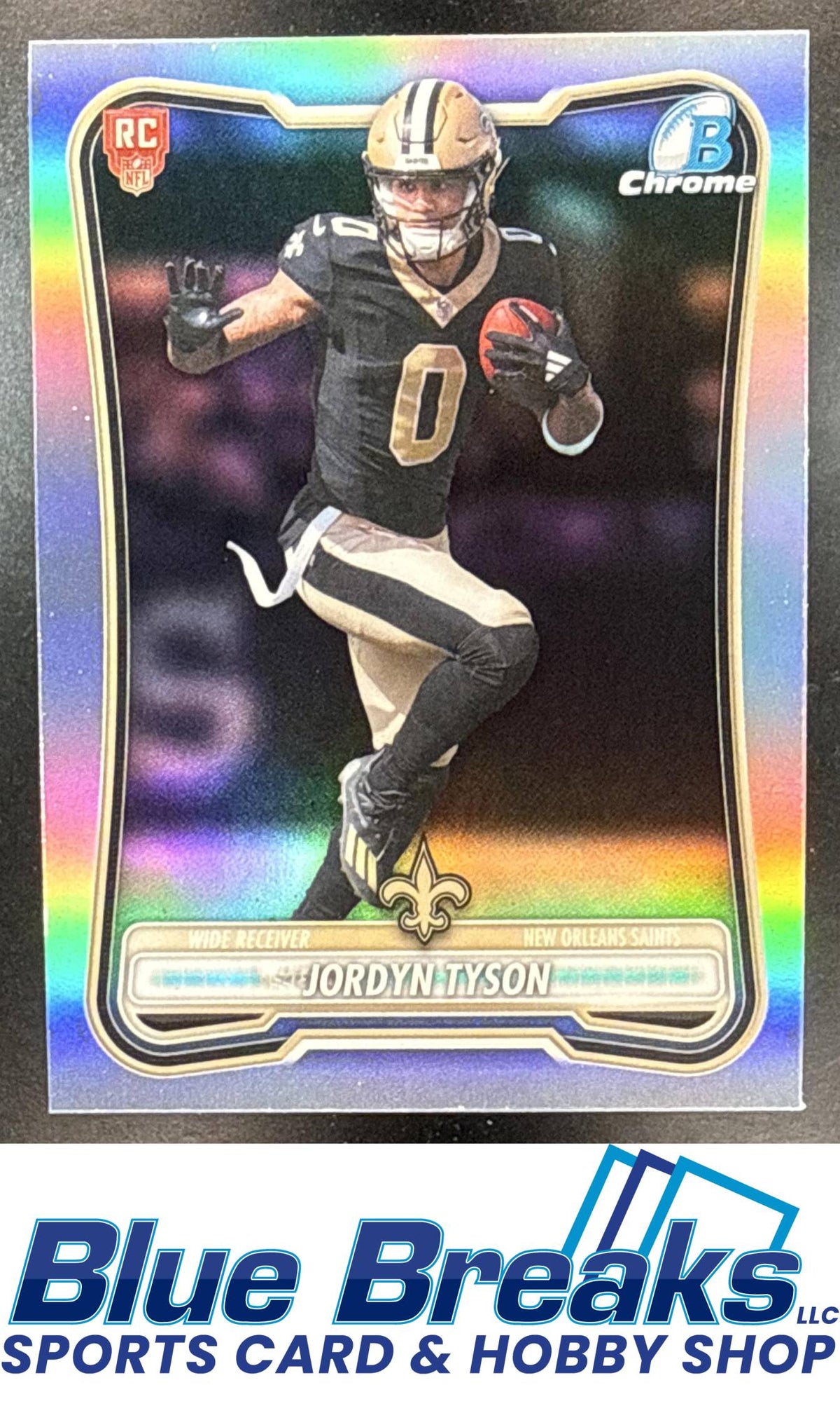 2026 Bowman Chrome RC Red Variation Jordyn Tyson #BRR-10 New Orleans Saints