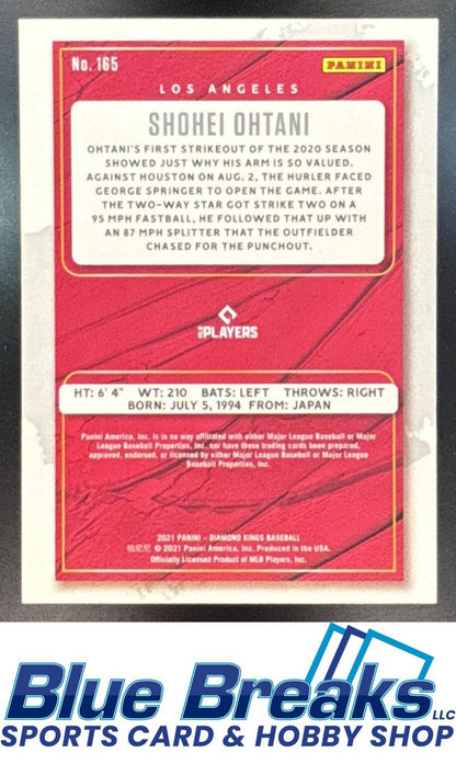 2021 Panini Diamond Kings Shohei Ohtani [RC] #165 Los Angeles Angels