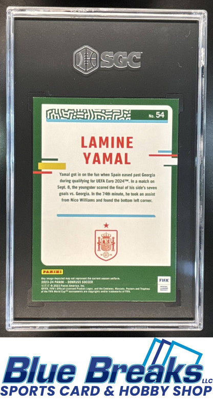 2023-24 Panini Donruss Cubic Lamine Yamal RC #54 SGC 9 Spain