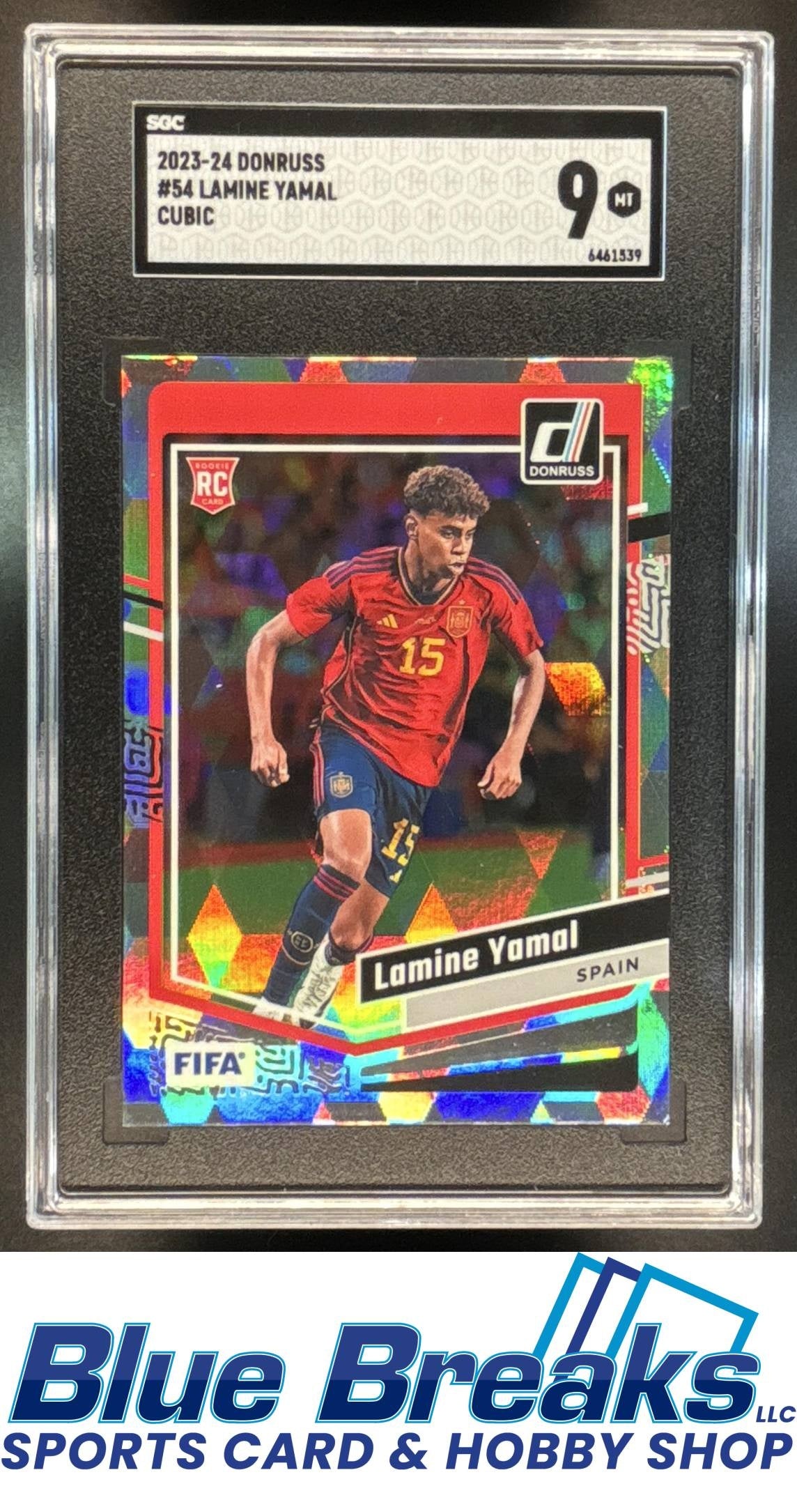 2023-24 Panini Donruss Cubic Lamine Yamal RC #54 SGC 9 Spain