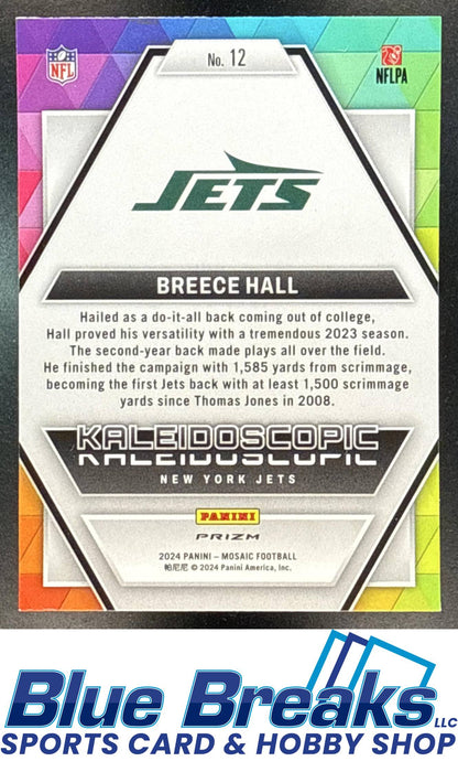 2024 Panini Mosaic Kaleidoscopic Breece Hall [RC] #12 New York Jets
