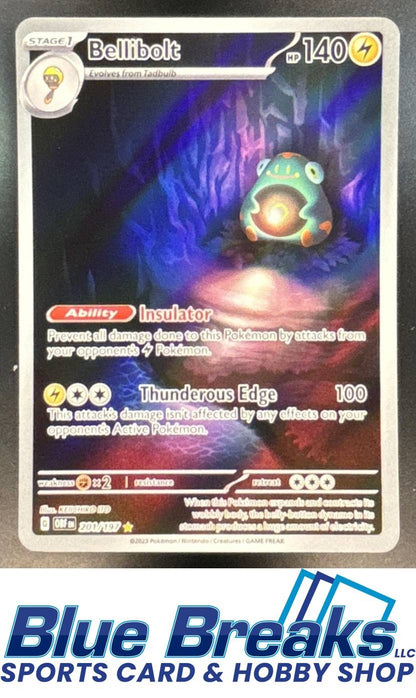 2023 Pokemon SV Obsidian Flames - OBF EN Bellibolt #201/197 Illustration Rare