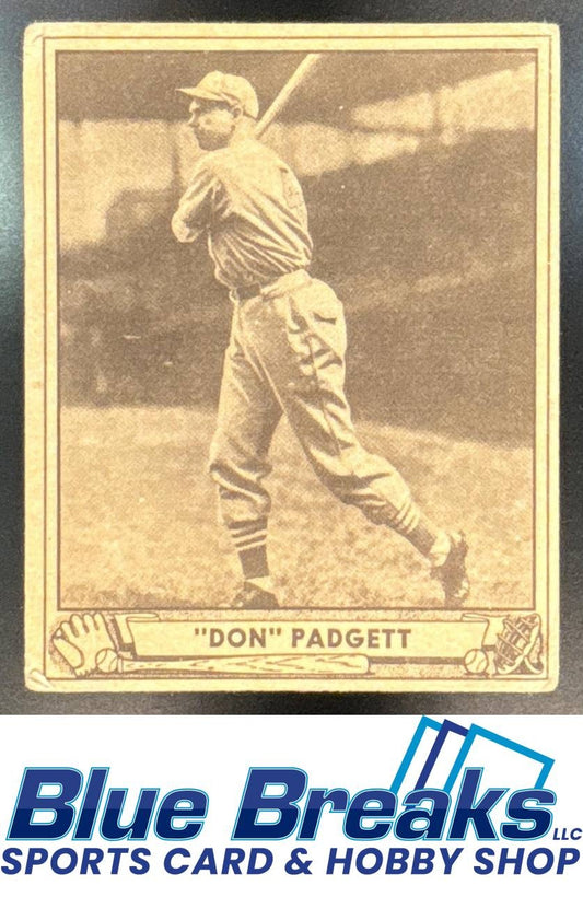 1940 Play Ball Don Padgett [RC] #109 b Cardinals